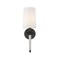 Z-Lite Avery 1 Light Wall Sconce, Matte Black & White 810-1S-MB - alternate 7